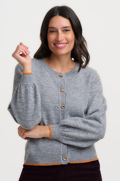 Sugarhill Brighton Glinda Cardigan Grey Marl