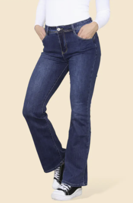 Dark Wash Flare Leg Bootcut Jeans