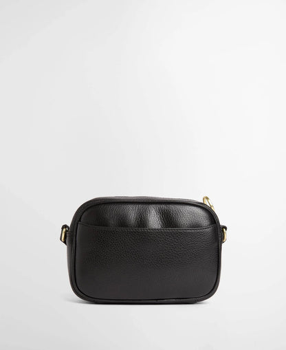 Barbour Daphne Mini Leather Crossbody Bag Black