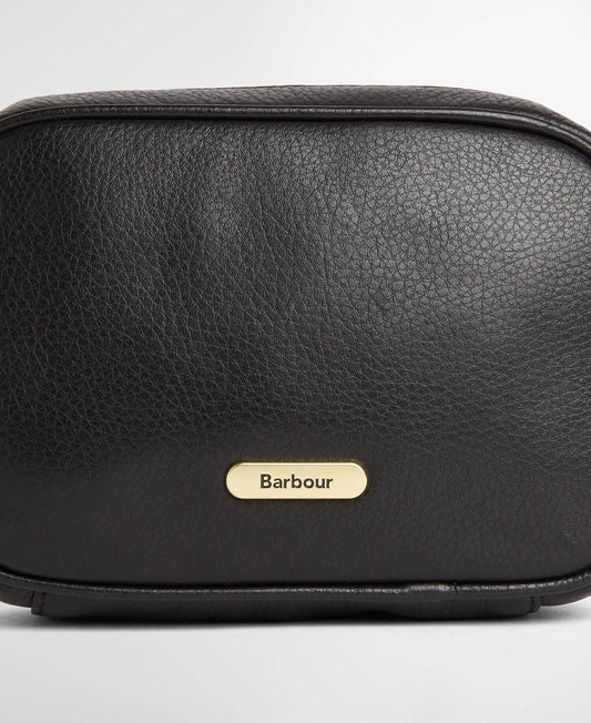 Barbour Daphne Mini Leather Crossbody Bag Black