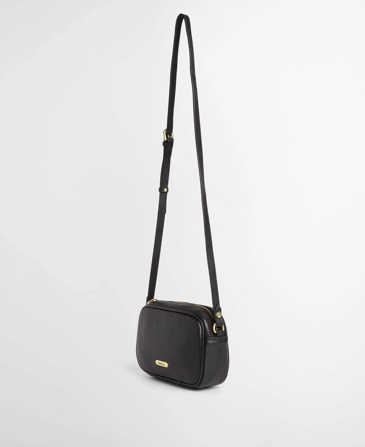Barbour Daphne Mini Leather Crossbody Bag Black