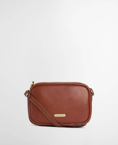 Barbour Daphne Mini Leather Crossbody Bag Brown