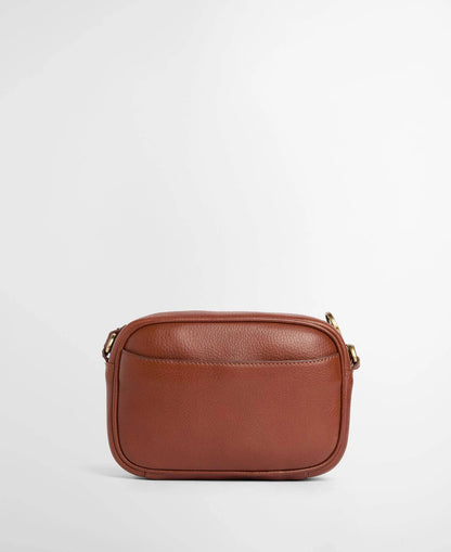 Barbour Daphne Mini Leather Crossbody Bag Brown