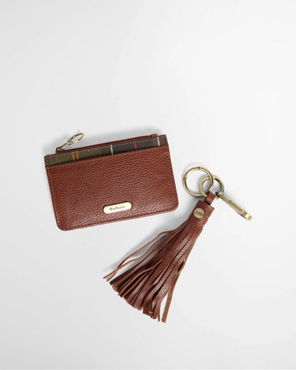 Barbour Alder Leather Gift Set Brown / Tartan