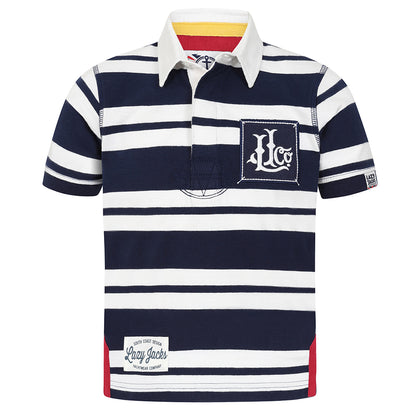 Lazy Jacks Rugby Top Marine Stripe