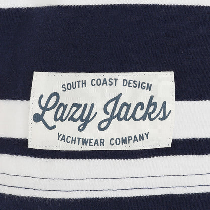 Lazy Jacks Rugby Top Marine Stripe