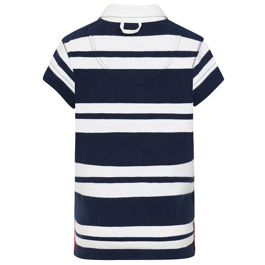 Children's Marine Striped Rugby Top