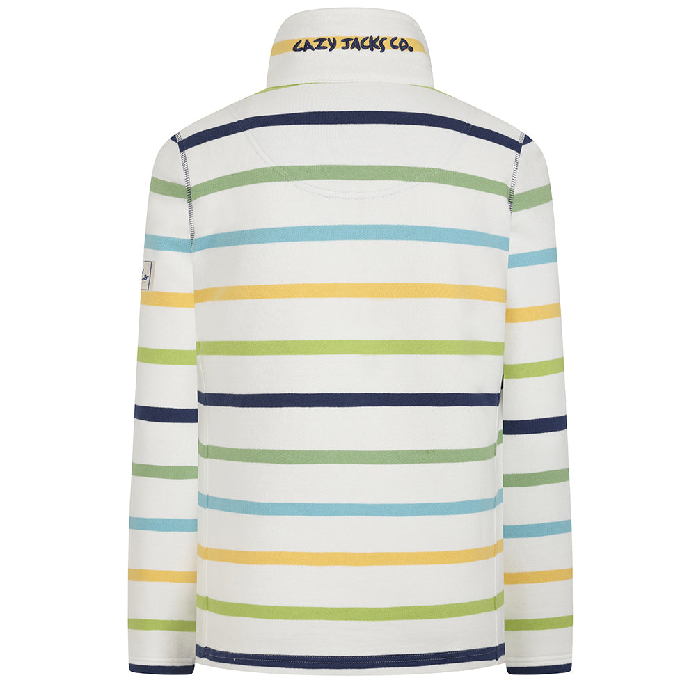 Women's Full Zipped Green Sweatshirt