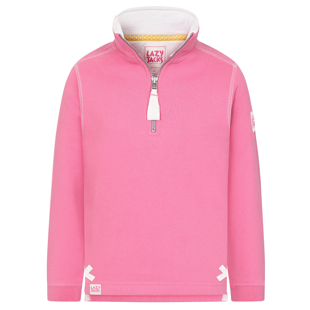 Children's Salmon 1/4 Zip Sweatshirt