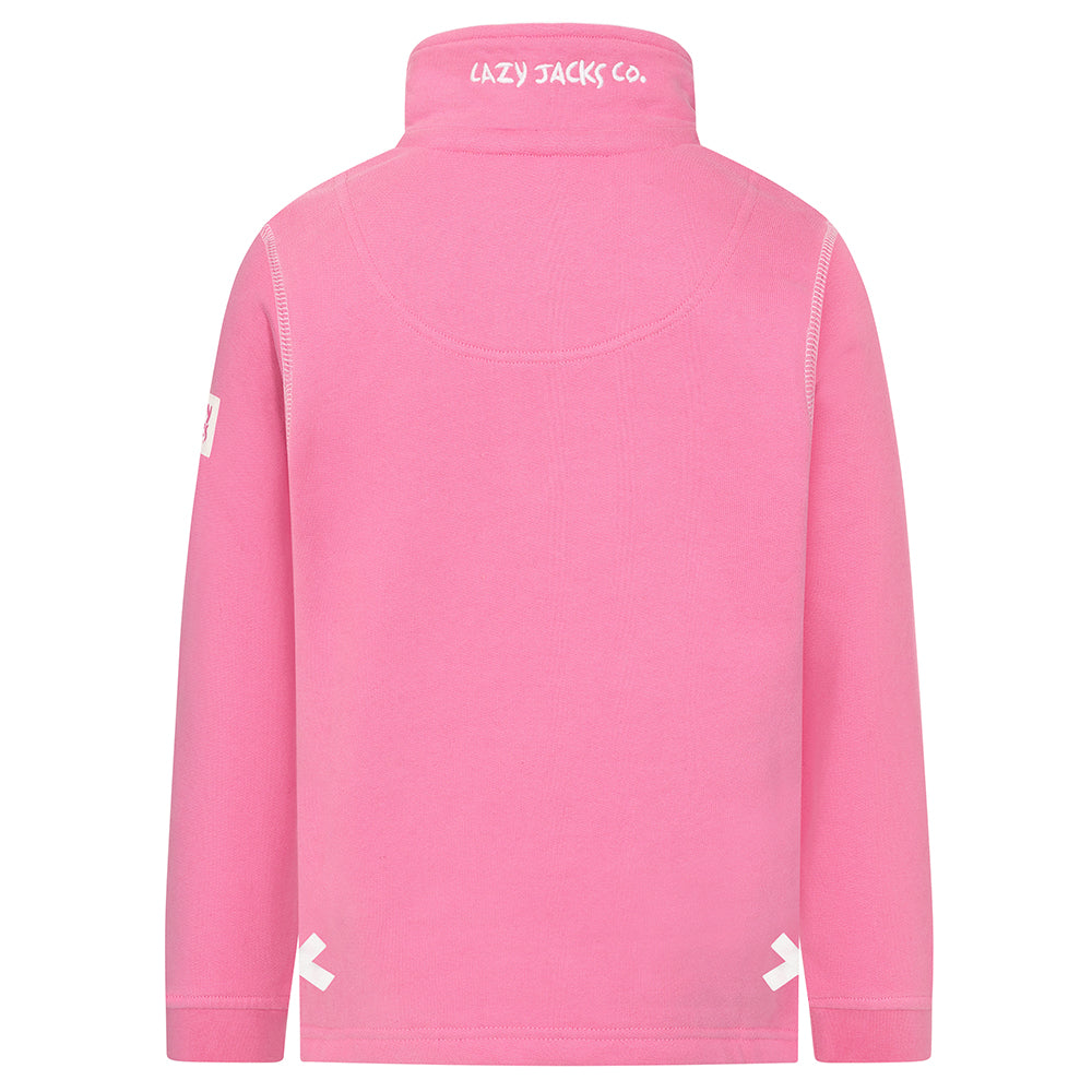 Children's Salmon 1/4 Zip Sweatshirt