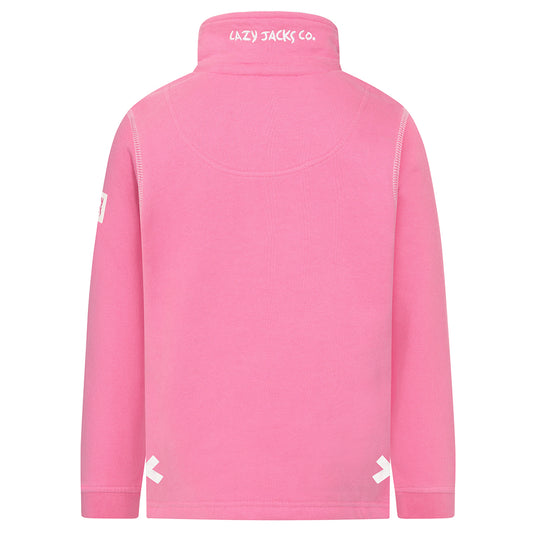 Children's Salmon 1/4 Zip Sweatshirt