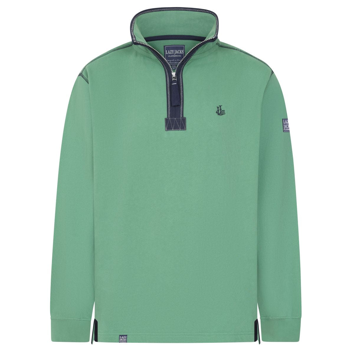 Lazy Jacks 1/4 Zip Sweatshirt Seaweed