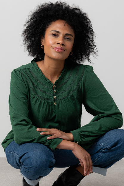 Luna Jacquard Blouse