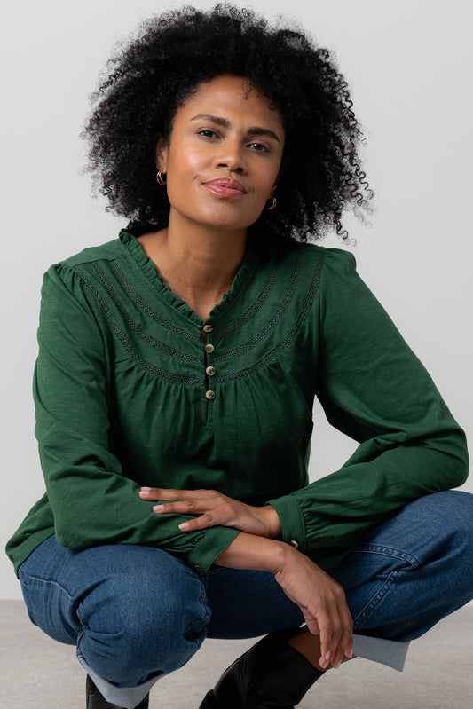 Luna Jacquard Blouse