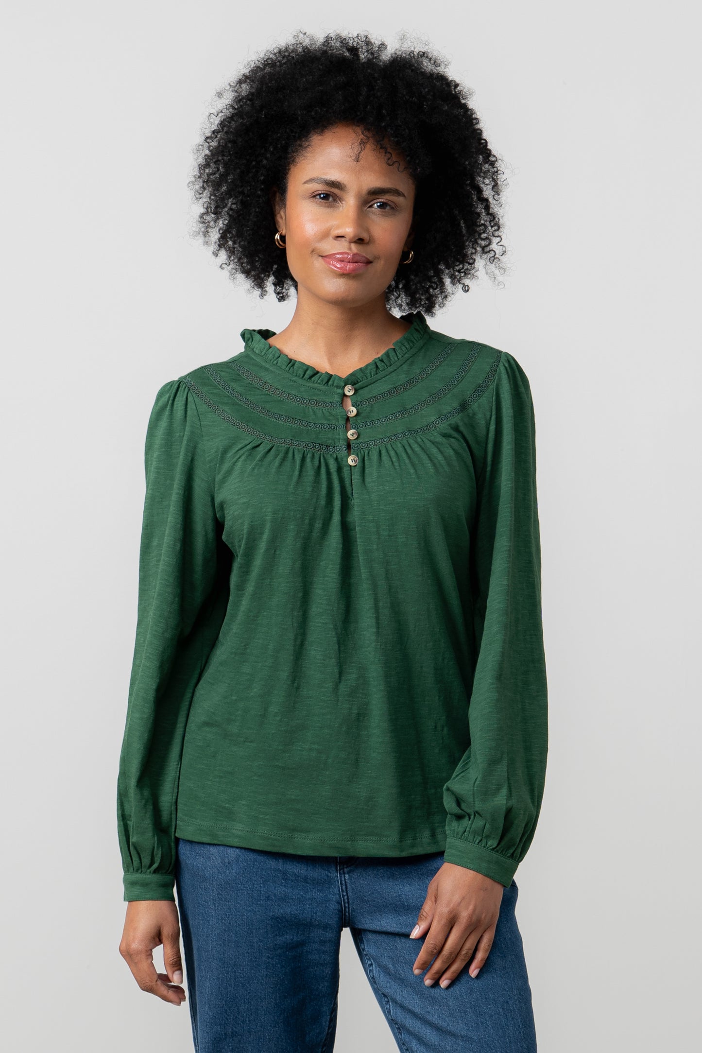 Luna Jacquard Blouse