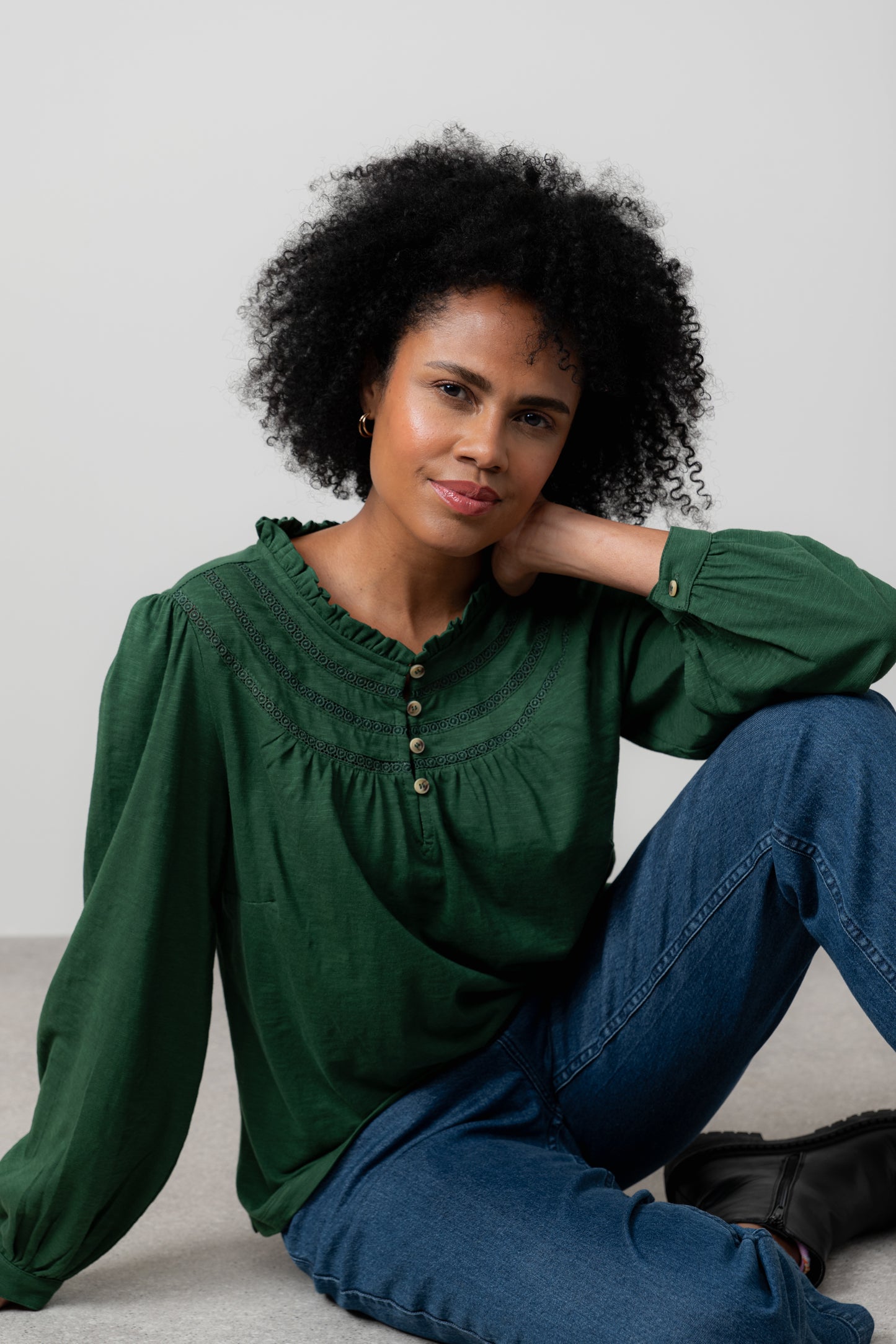 Luna Jacquard Blouse