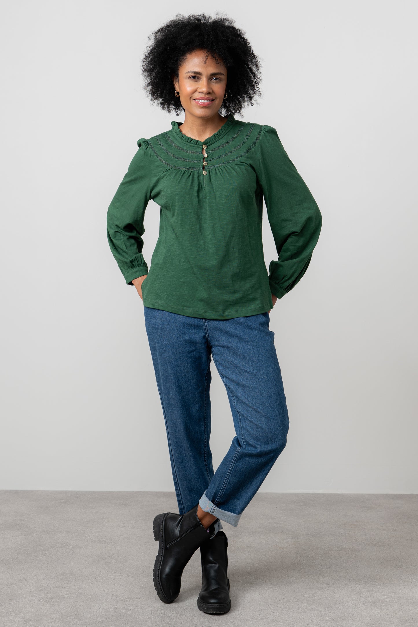 Luna Jacquard Blouse