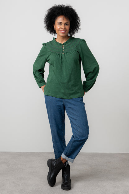 Luna Jacquard Blouse