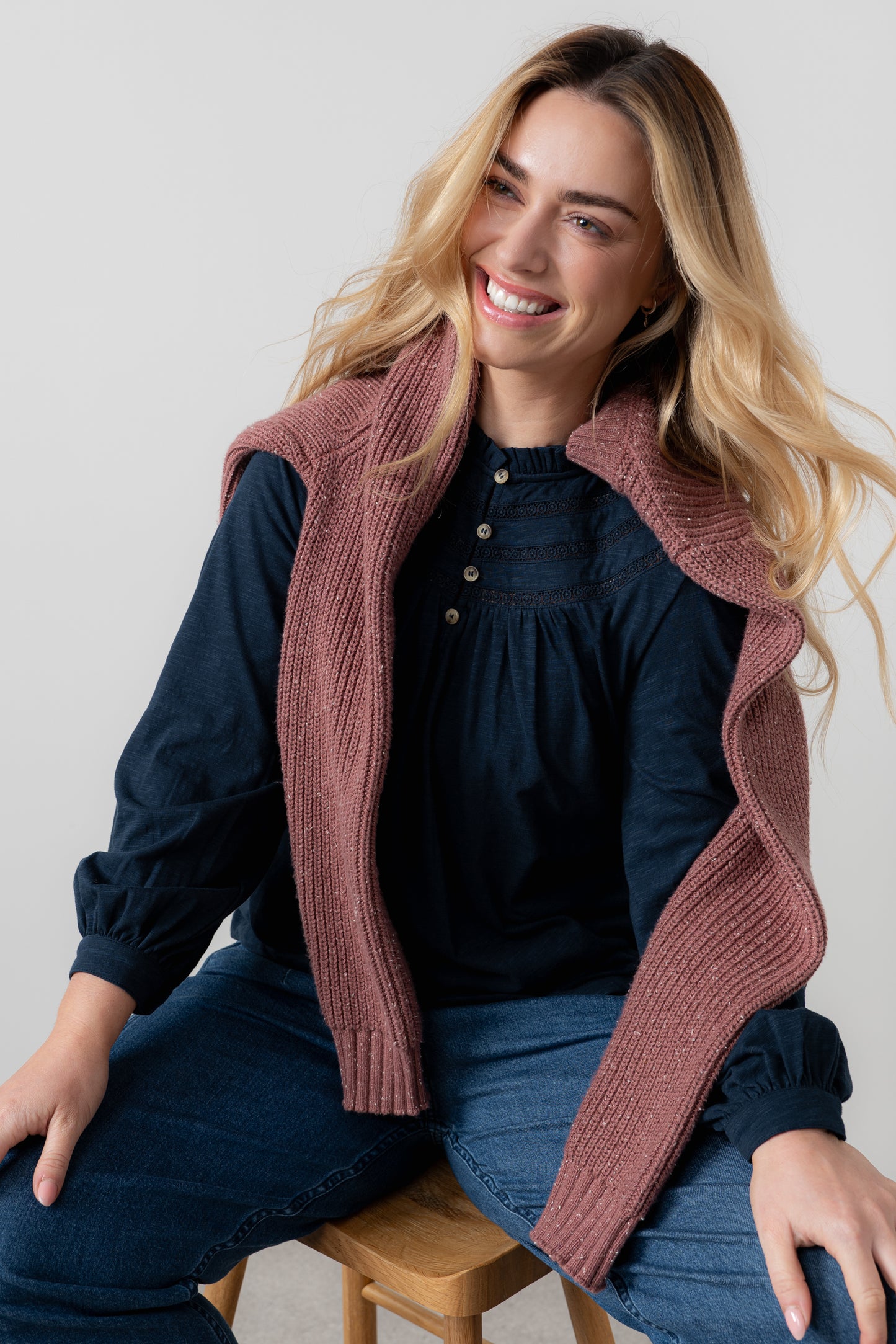 Luna Jacquard Blouse