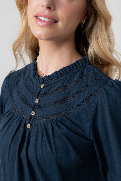 Luna Jacquard Blouse