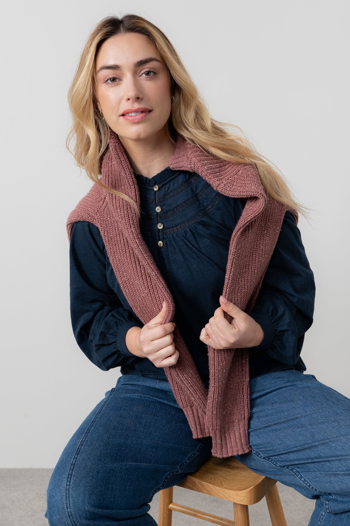 Luna Jacquard Blouse