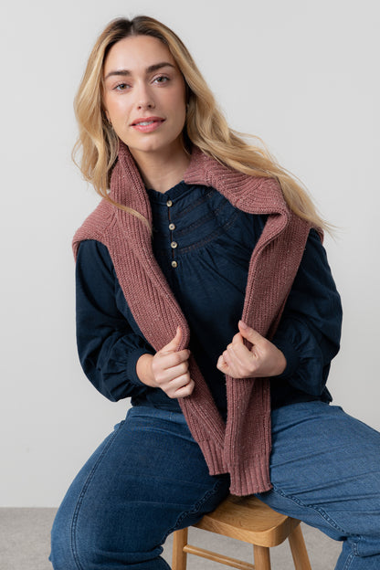 Luna Jacquard Blouse