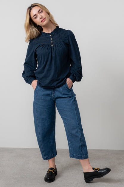 Luna Jacquard Blouse