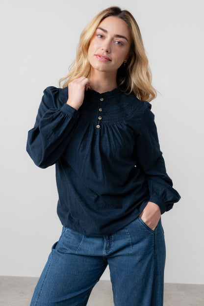 Luna Jacquard Blouse