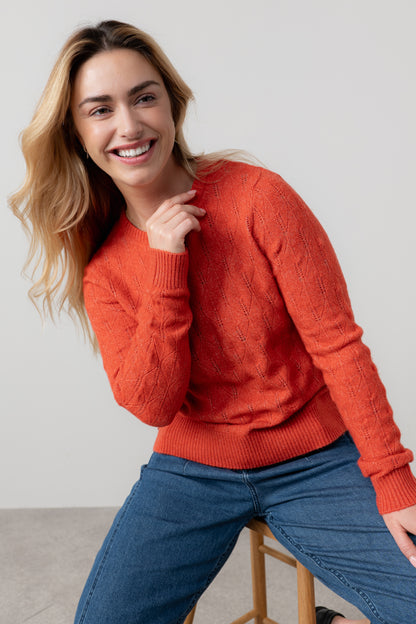 Haresfield Pointelle Knit Jumper