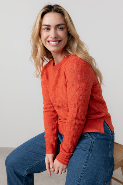 Haresfield Pointelle Knit Jumper