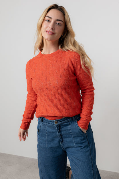 Haresfield Pointelle Knit Jumper