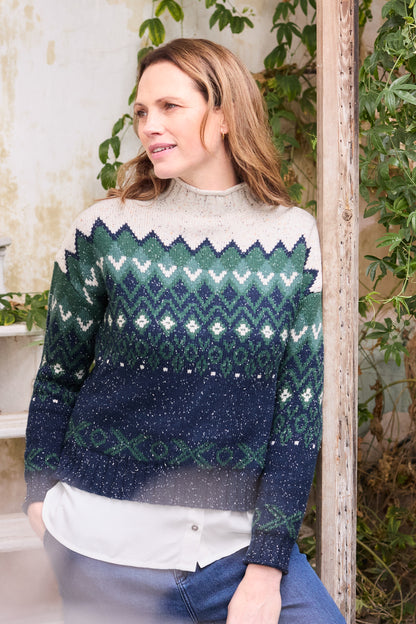 Maeve Fairisle High Neck Jumper