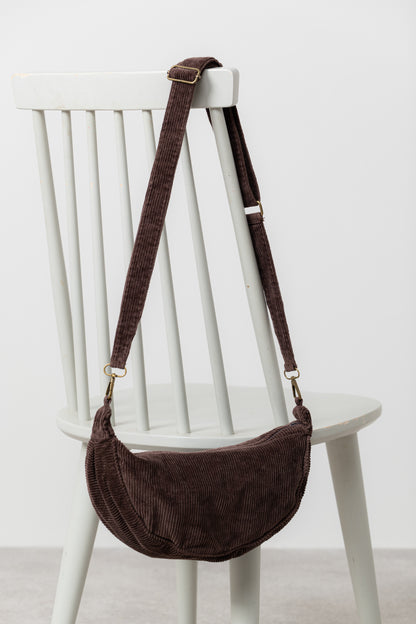 Jumbo Cord Cross Body Bag