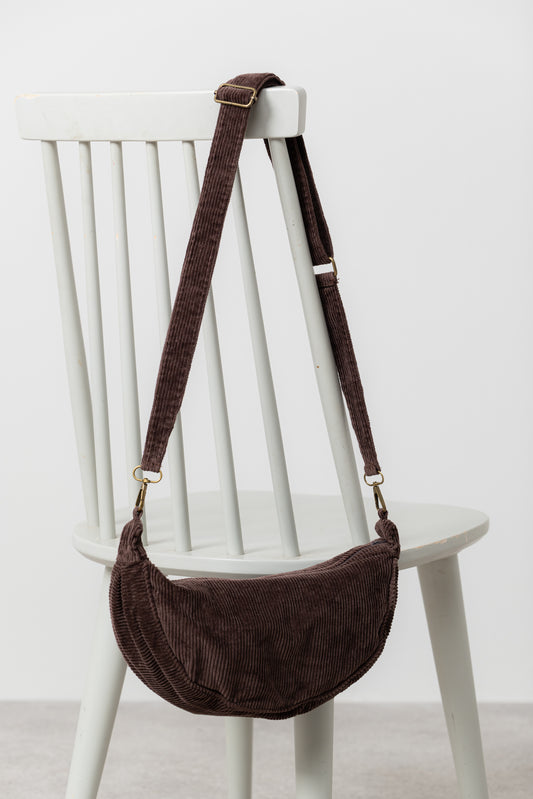 Jumbo Cord Cross Body Bag