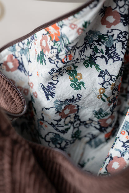 Jumbo Cord Cross Body Bag