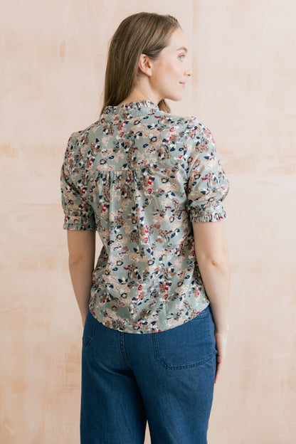 Lily & Me Wren Frill Blouse Multicolour
