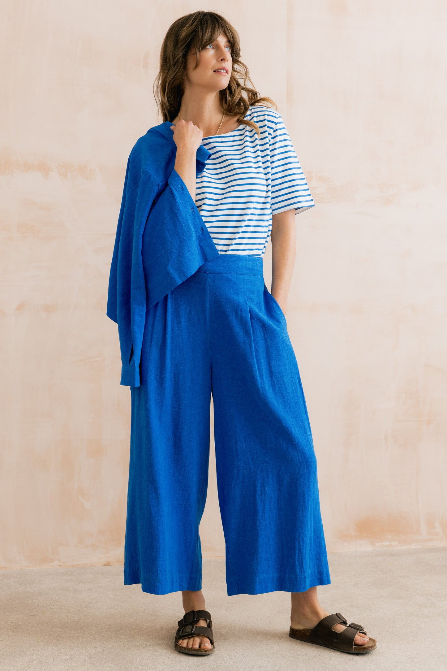 Lily & Me Kite Boxy Stripe T-shirt White