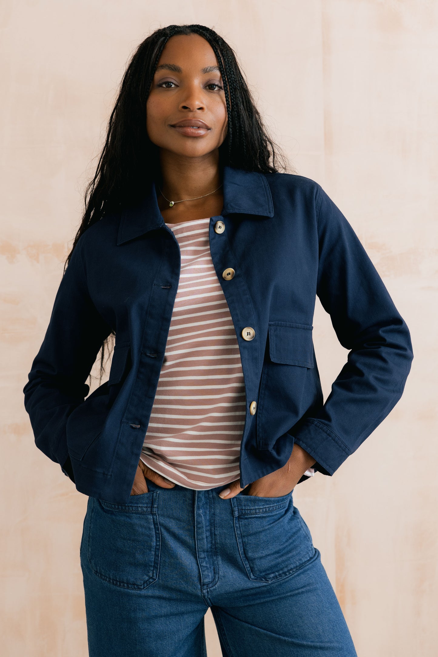 Effie Navy Jacket