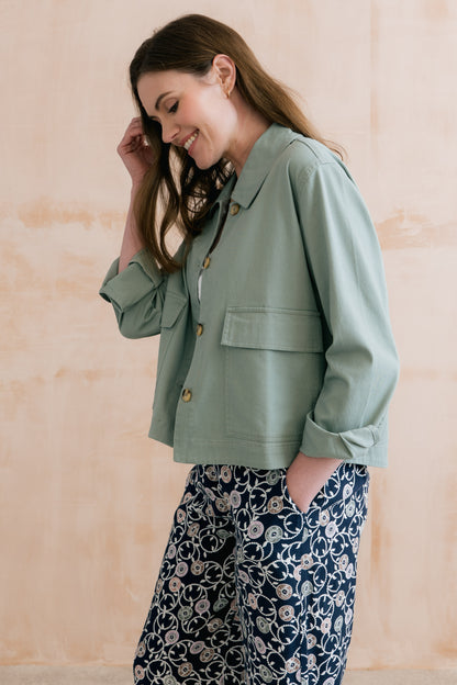 Lily & Me Effie Jacket Silver Sage