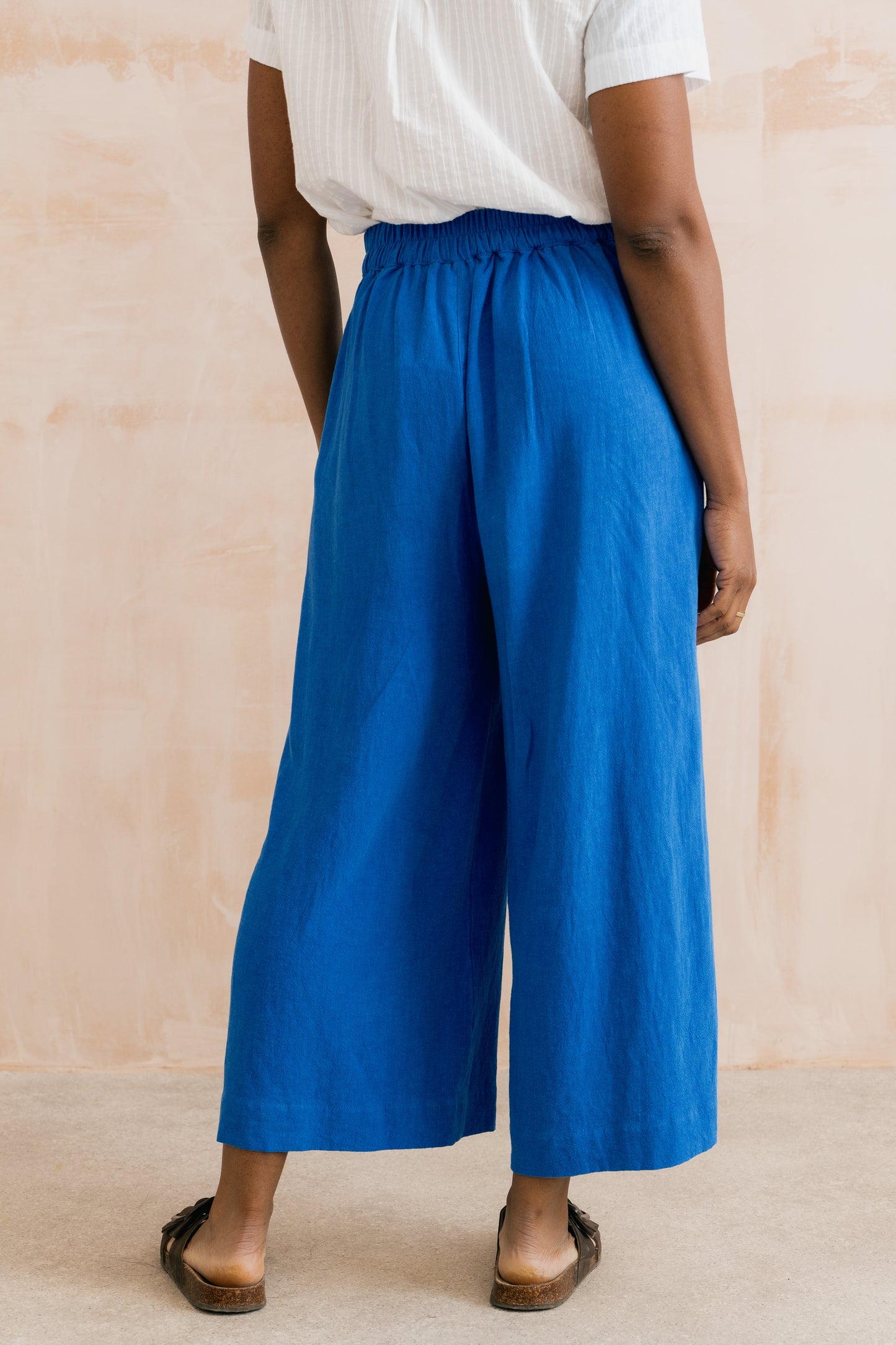 Lily & Me Summer Wide Leg Culottes Cobalt