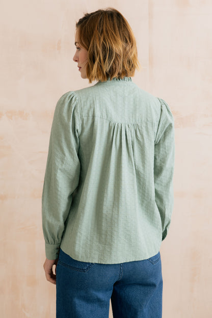 Lily & Me Wayfaring Shirt Silver Sage