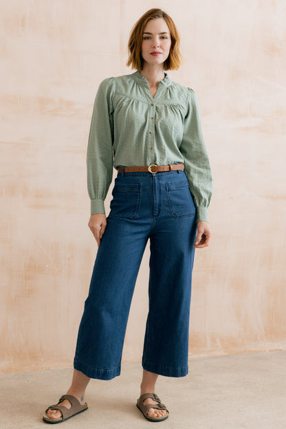 Lily & Me Wayfaring Shirt Silver Sage
