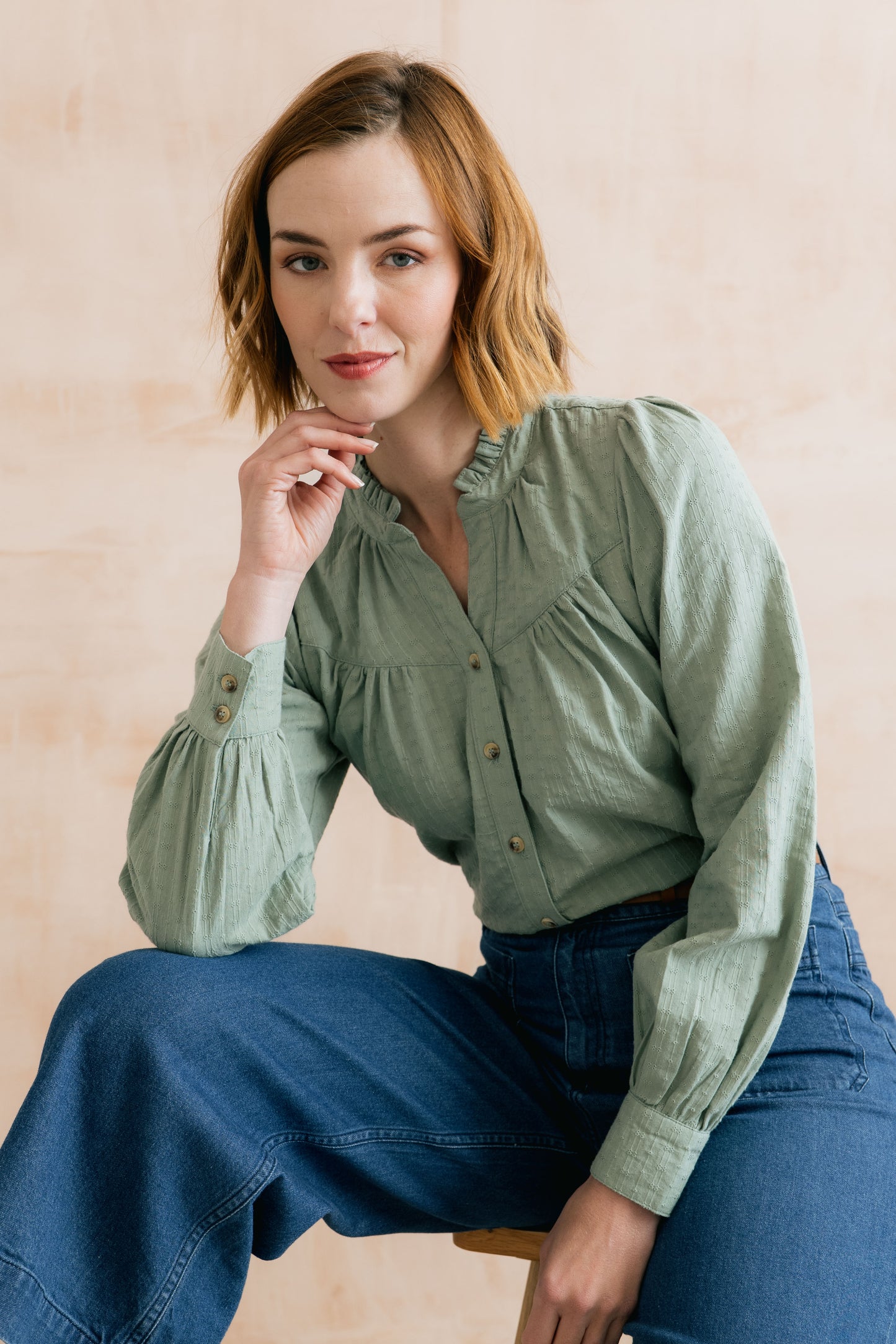 Lily & Me Wayfaring Shirt Silver Sage