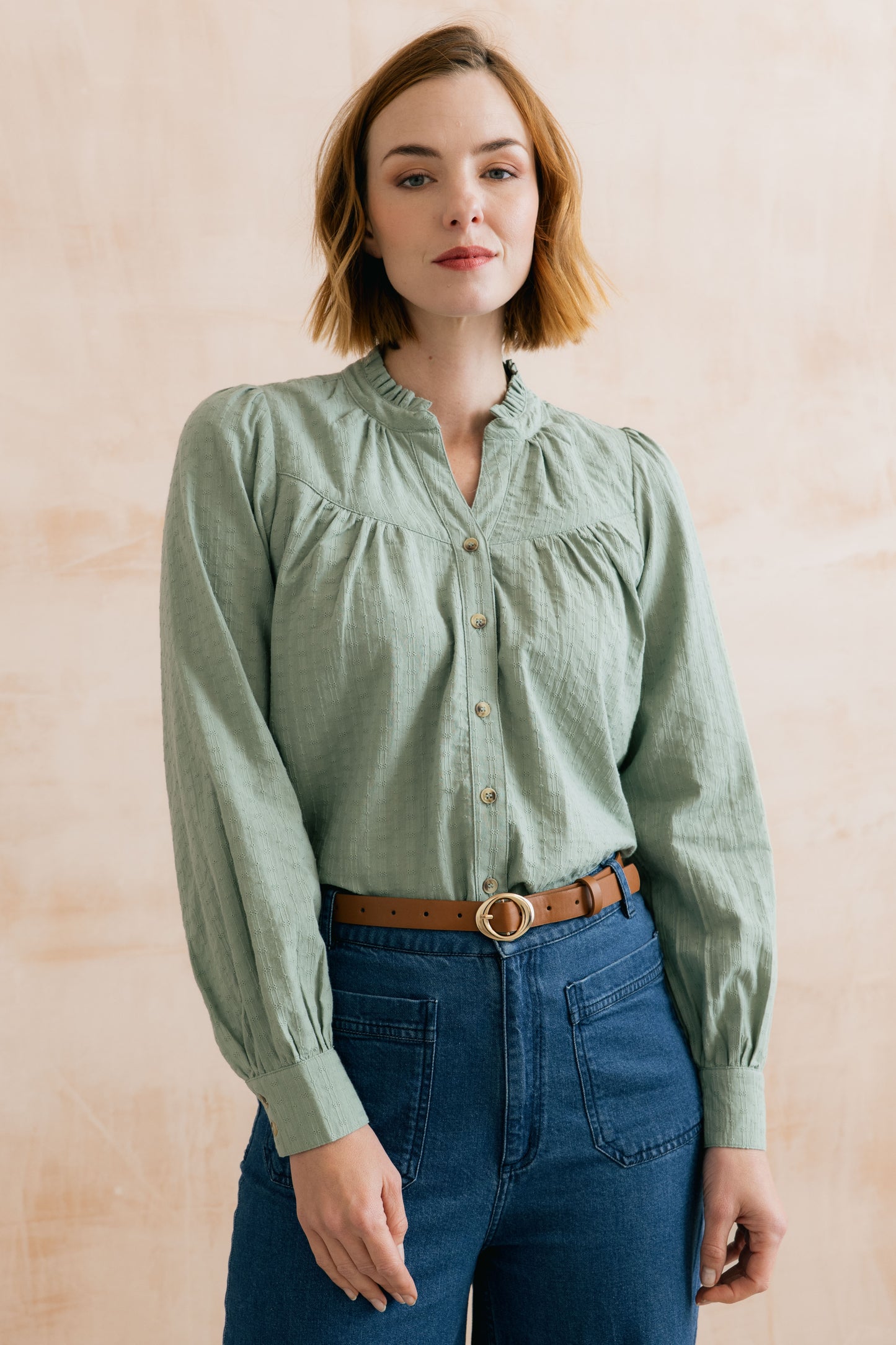 Lily & Me Wayfaring Shirt Silver Sage