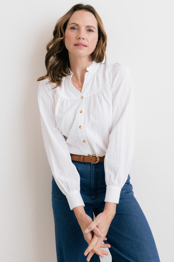 Lily & Me Wayfaring Shirt White
