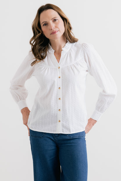 Lily & Me Wayfaring Shirt White