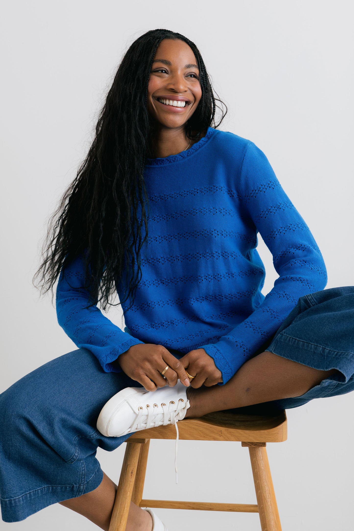Lily & Me Rosie Cobalt Jumper Blue