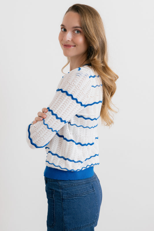 Lily & Me Sophie Jumper White