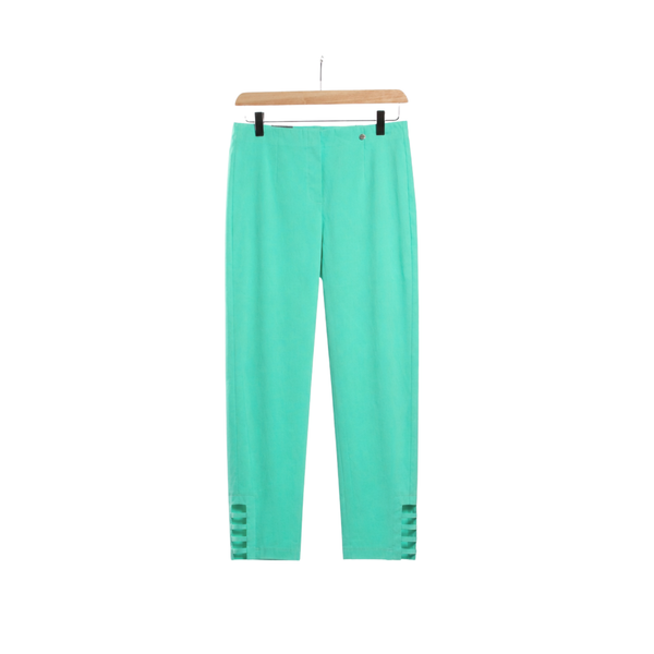 Robell Lena 09 Ankle Grazer Trousers Aqua Green
