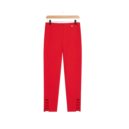 Robell Lena 09 Ankle Grazer Trousers Red
